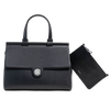 Black with Silver Hardware